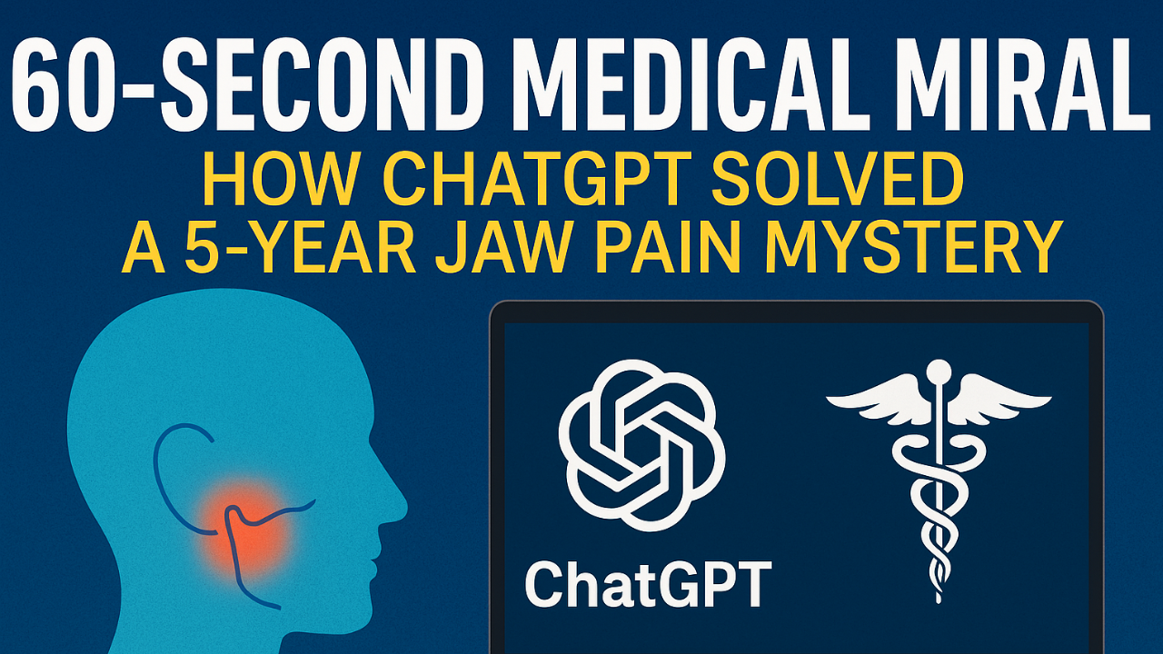 60-Second Medical Miracle: How ChatGPT medical diagnosis Quietly Solved a 5-Year Pain Mystery and Disrupted Healthcare Norms