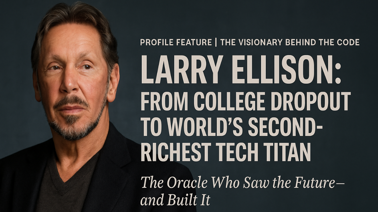 Larry Ellison: From College Dropout to World’s Second-Richest Tech Titan