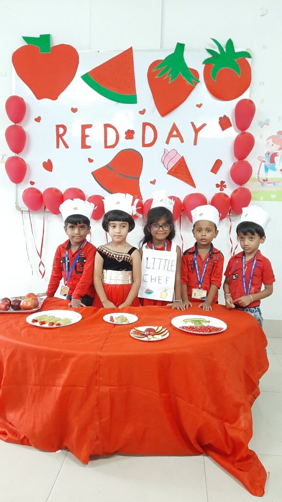 red day at saraswati world school