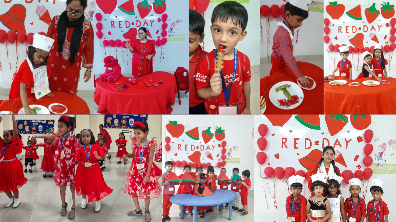 🔴 Joy in Every Hue: Saraswati World School’s Red Day Celebration Paints Smiles and Sparks Creativity