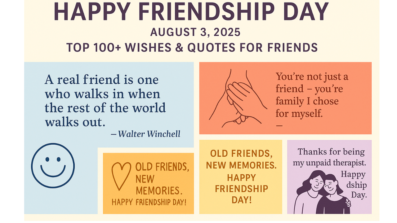 📰 Happy Friendship Day 2025: Top 100+ Wishes, Messages, Quotes, Images & Status to Share with Friends Who Feel Like Family