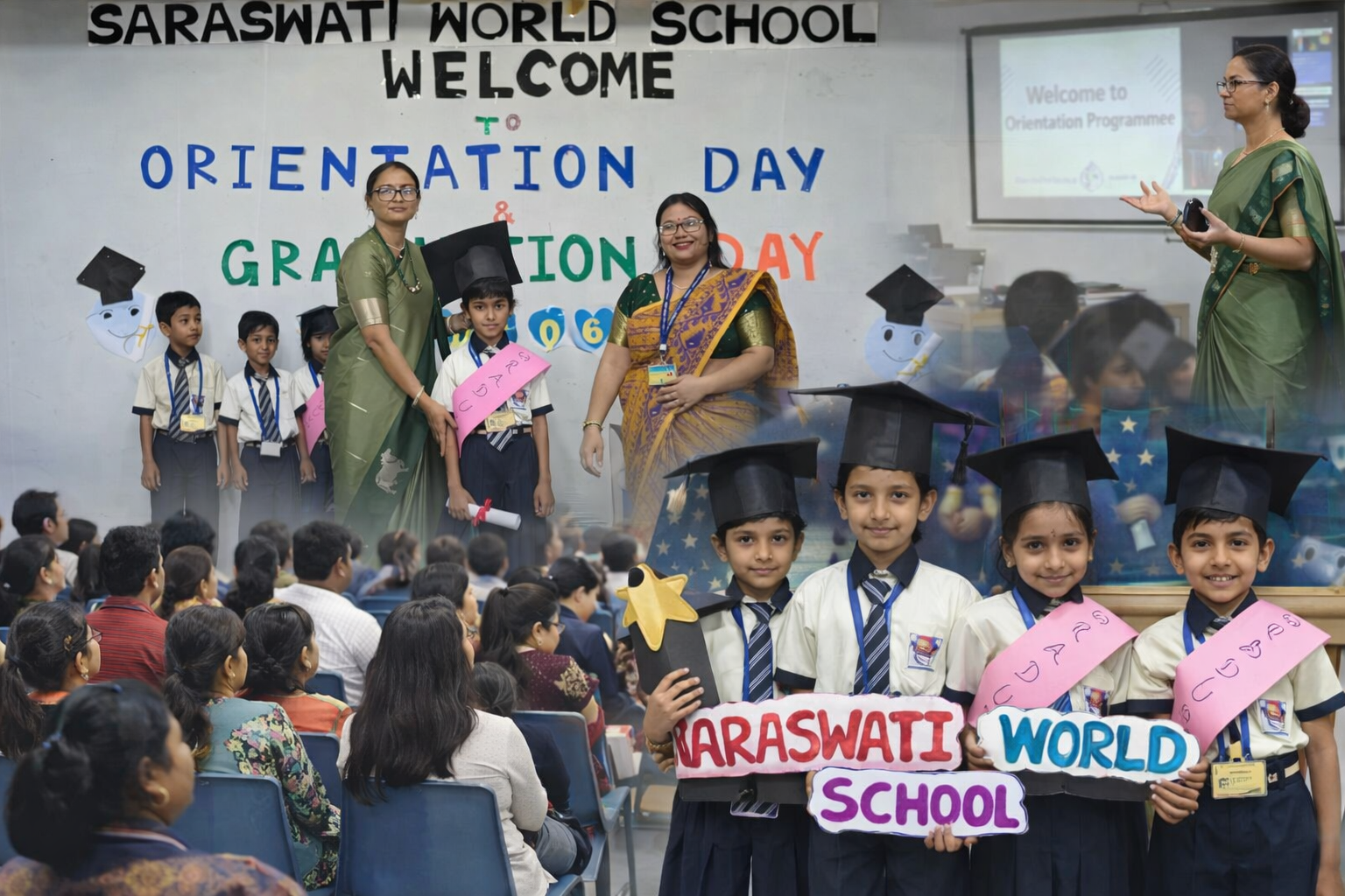 Saraswati World School Graduation Day and Orientation Day program
